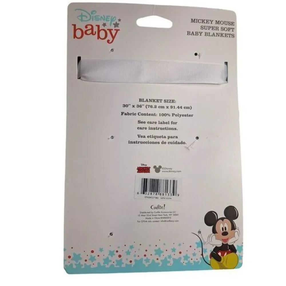 Disney Mickey Mouse Baby‎ Blanket 2 Pack, New in Original Packaging